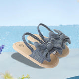 Infant Baby Girl Sandals Casual Anti Slip Outdoor Summer First Walking Shoes Dark Blue 12cm