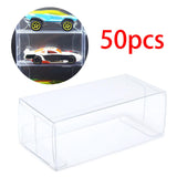 Maxbell 50Pcs 1/64 Scale Model Car Display Case Model Car Exhibition Box Accessories S