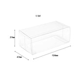 20x PVC Transparent Box Durable 1/64 Car Clear Cases for Toys Cars