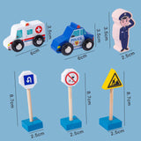 Wood Road Signs Toy for Kindergarten Teaching Props Parent Child Interaction 33pcs