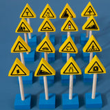 Wood Road Signs Toy for Kindergarten Teaching Props Parent Child Interaction 33pcs