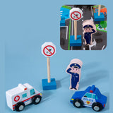 Wood Road Signs Toy for Kindergarten Teaching Props Parent Child Interaction 60pcs