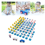 Wood Road Signs Toy for Kindergarten Teaching Props Parent Child Interaction 60pcs