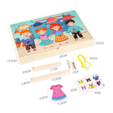 Dress up Jigsaw Puzzles Matching Sorting Toy for Boys Girls Ages 2+ Children