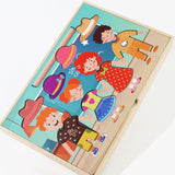 Dress up Jigsaw Puzzles Matching Sorting Toy for Boys Girls Ages 2+ Children