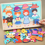 Dress up Jigsaw Puzzles Matching Sorting Toy for Boys Girls Ages 2+ Children