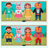 Dress up Jigsaw Puzzles Matching Sorting Toy for Boys Girls Ages 2+ Children