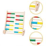 Wooden Abacus 10 Rows Educational Abacus for Kindergarten Kids Kindergartens