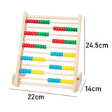 Wooden Abacus 10 Rows Educational Abacus for Kindergarten Kids Kindergartens