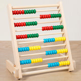 Wooden Abacus 10 Rows Educational Abacus for Kindergarten Kids Kindergartens