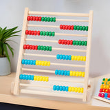 Wooden Abacus 10 Rows Educational Abacus for Kindergarten Kids Kindergartens