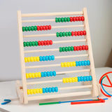 Wooden Abacus 10 Rows Educational Abacus for Kindergarten Kids Kindergartens