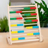 Wooden Abacus 10 Rows Educational Abacus for Kindergarten Kids Kindergartens