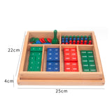 Montessori Stamp Game Classical Counting Baby Boys Girls Early Learning Tool