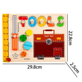 Peg Puzzles Learning Toys Wooden Busy Board for Boy and Girls Preschool Gift Tool Busy Board