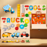 Peg Puzzles Learning Toys Wooden Busy Board for Boy and Girls Preschool Gift Tool Busy Board