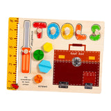 Peg Puzzles Learning Toys Wooden Busy Board for Boy and Girls Preschool Gift Tool Busy Board