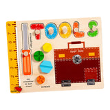 Peg Puzzles Learning Toys Wooden Busy Board for Boy and Girls Preschool Gift Tool Busy Board