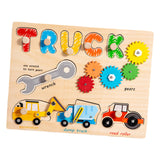 Peg Puzzles Learning Toys Wooden Busy Board for Boy and Girls Preschool Gift Tool Car Busy Board