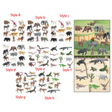 Maxbell 12x Mini Wildlife Animals Figurines Set for Festivals Holiday Party Supplies Style A