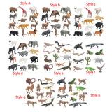 Maxbell 12x Mini Wildlife Animals Figurines Set for Festivals Holiday Party Supplies Style A