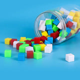 Maxbell 100 Pieces Centimeter Cubes Math Learn Cubes for Ages 4 5 6 7 Years Old Boys Girls