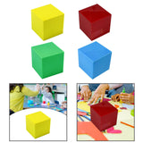 Montessori Math Cube Kindergarten Montessori Toy for Kids Boys Girls Ages 2+ Yellow