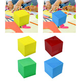 Montessori Math Cube Kindergarten Montessori Toy for Kids Boys Girls Ages 2+ Yellow