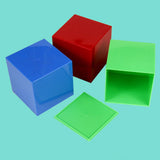 Montessori Math Cube Kindergarten Montessori Toy for Kids Boys Girls Ages 2+ Red