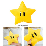 Cute Stuffed Plush Star Living Room Decoration Gifts Cartoon Mario Plush Toy small