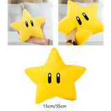 Cute Stuffed Plush Star Living Room Decoration Gifts Cartoon Mario Plush Toy small