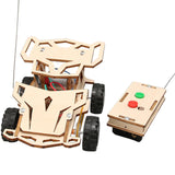 Remote Control Car Toy Wooden Science Experiment Kits RC Car DIY for School