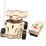 Remote Control Car Toy Wooden Science Experiment Kits RC Car DIY for School