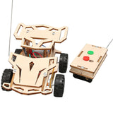 Remote Control Car Toy Wooden Science Experiment Kits RC Car DIY for School