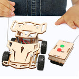 Remote Control Car Toy Wooden Science Experiment Kits RC Car DIY for School