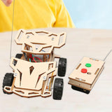 Remote Control Car Toy Wooden Science Experiment Kits RC Car DIY for School