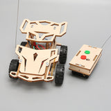 Remote Control Car Toy Wooden Science Experiment Kits RC Car DIY for School