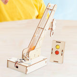 DIY Wooden Science Experiment Kits Crane Toy Puzzles for Kids Students Teens