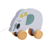 Pull Along Walking Toys Developmental Toy Cartoon Montessori Toys Boys Girls elephant