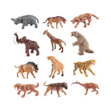 12Pcs Mini Prehistoric Animal Model Holiday Present Ancient Animal Figurines Style C