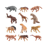 12Pcs Mini Prehistoric Animal Model Holiday Present Ancient Animal Figurines Style C