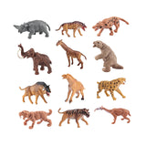 12Pcs Mini Prehistoric Animal Model Holiday Present Ancient Animal Figurines Style C