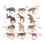 12Pcs Mini Prehistoric Animal Model Holiday Present Ancient Animal Figurines Style C