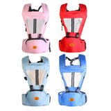 Baby Body Holder with Back Support Breathable for Mom Dad Travelling Newborn Pink