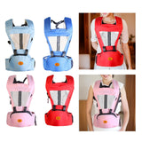 Baby Body Holder with Back Support Breathable for Mom Dad Travelling Newborn Pink