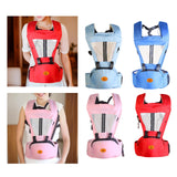 Baby Body Holder with Back Support Breathable for Mom Dad Travelling Newborn Pink