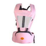 Baby Body Holder with Back Support Breathable for Mom Dad Travelling Newborn Pink