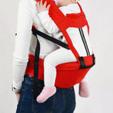 Baby Body Holder with Back Support Breathable for Mom Dad Travelling Newborn Red