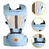 Baby Body Holder with Back Support Breathable for Mom Dad Travelling Newborn Light Blue