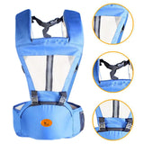 Baby Body Holder with Back Support Breathable for Mom Dad Travelling Newborn Dark Blue